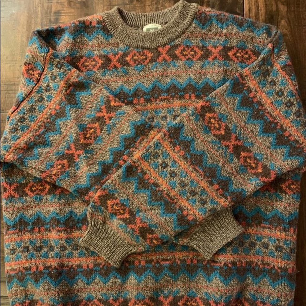Pendleton Style Men’s Woven Sweater
